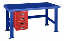 BigBlue Workbench with Alpha Drawers on the left
